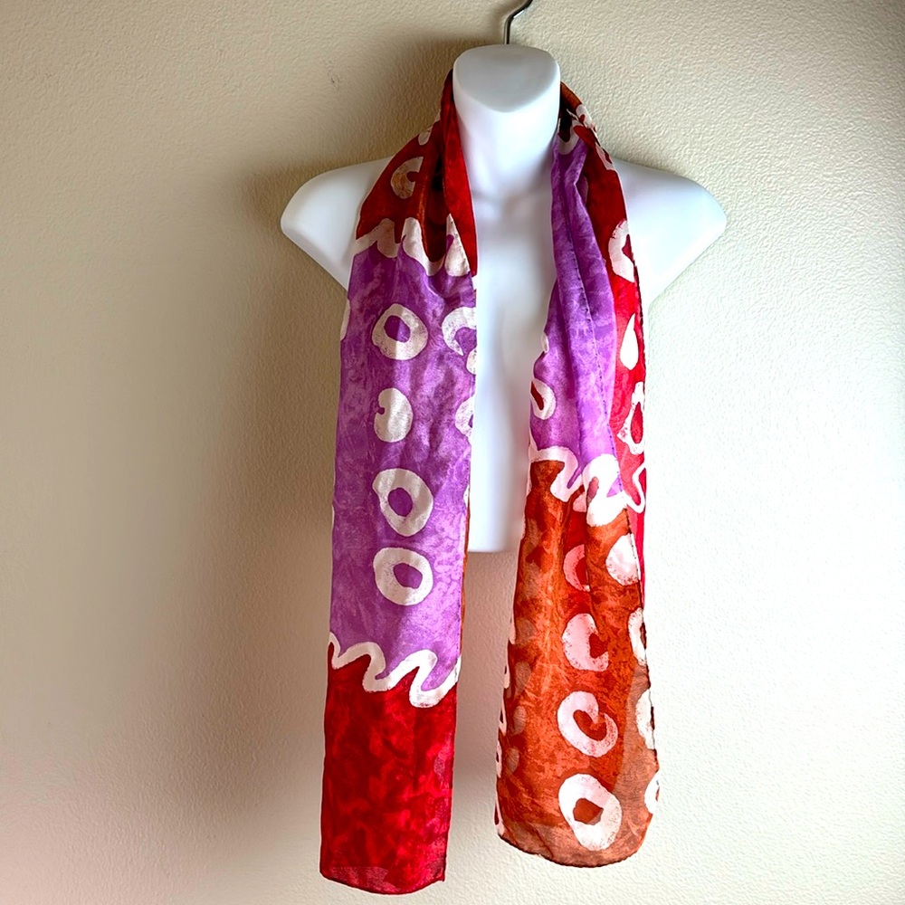 Vintage Colorful Womens Scarf